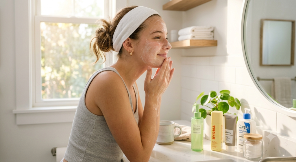 morning skincare routine for teens