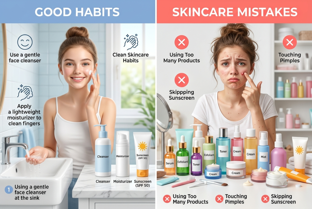 teen skincare routine for glowing skin