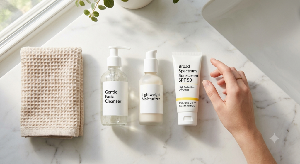 morning skincare routine for teens