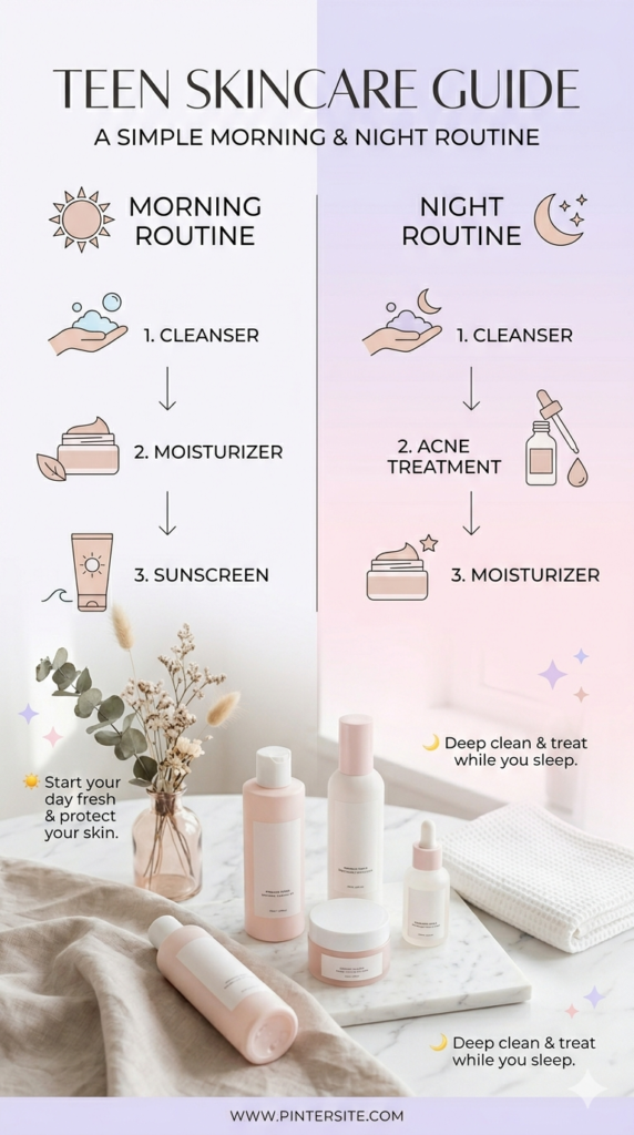 skincare routine for teens