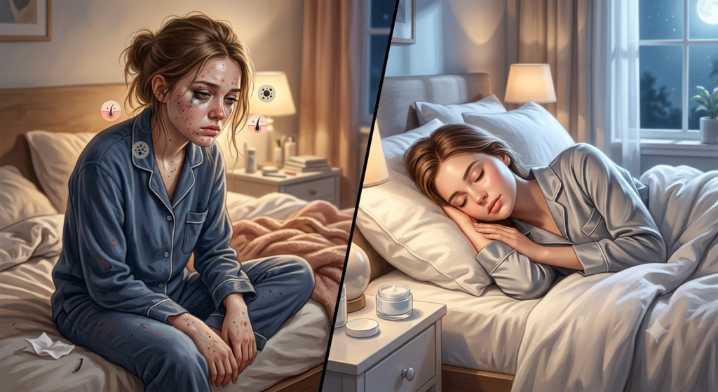 night skincare routine for teens