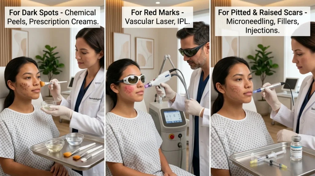 pimple marks removal