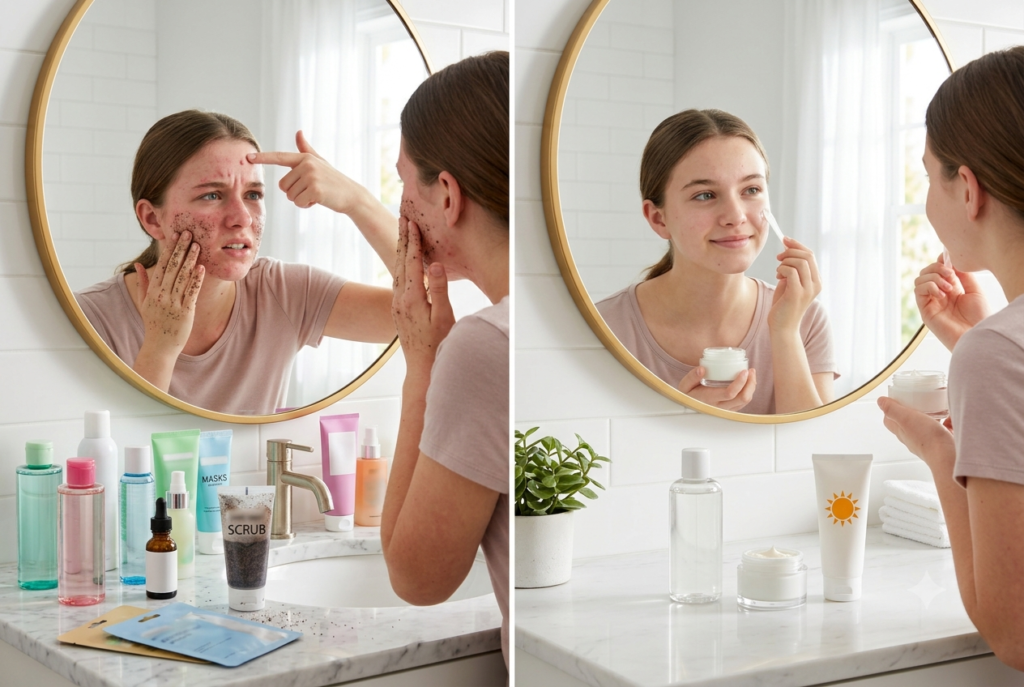 skincare routine for 14 year olds