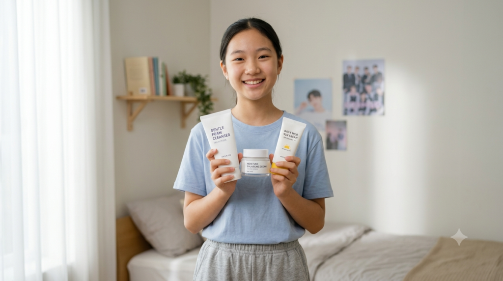 korean skincare routine for teens