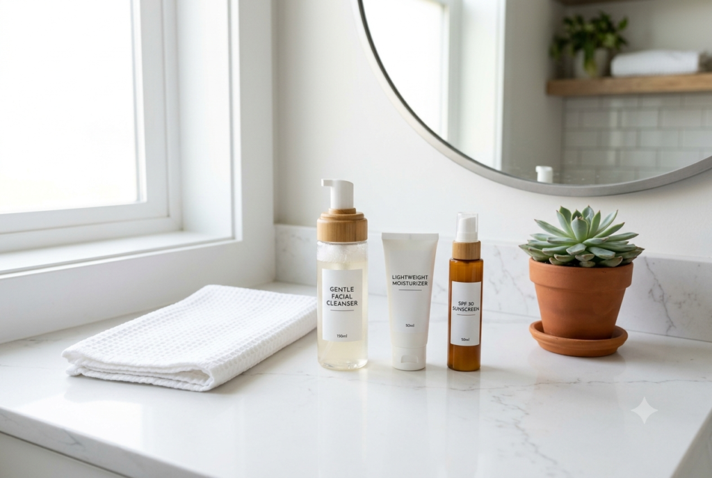 skincare routine for 15 year olds