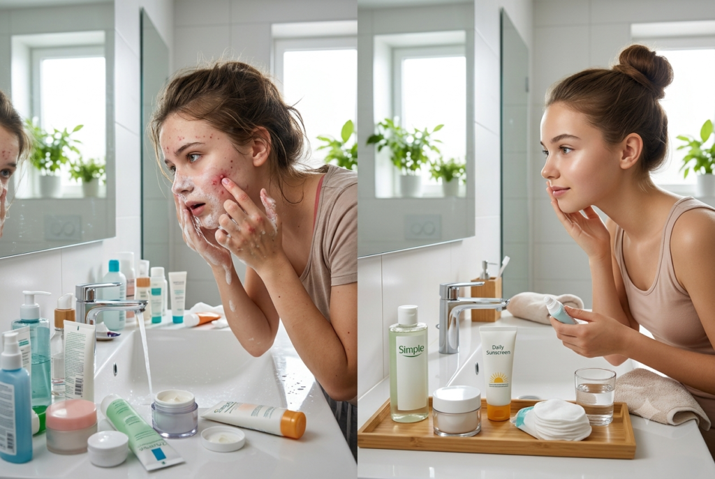 skincare routine for 15 year olds