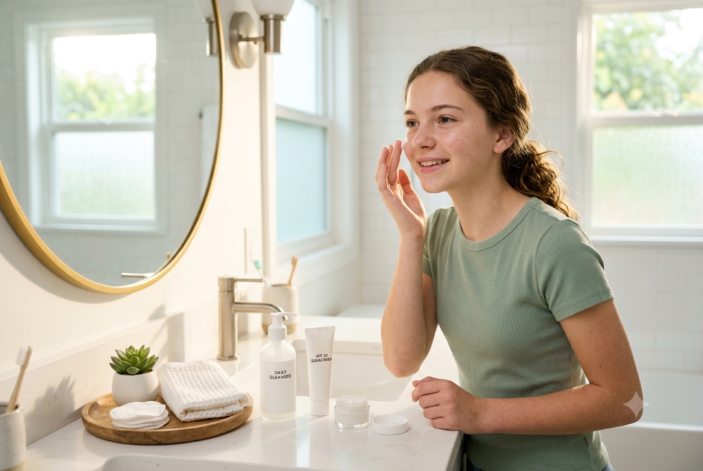 skincare routine for 14 year olds