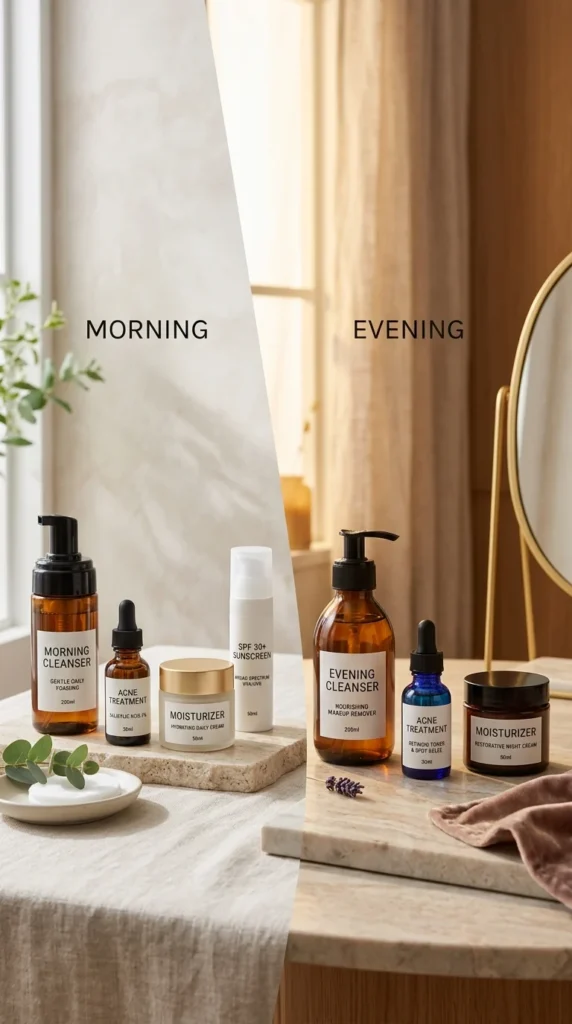 acne prone skin routine