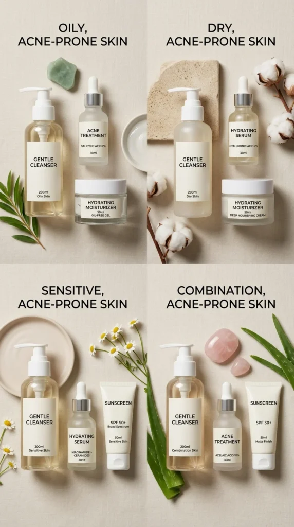 acne prone skin routine