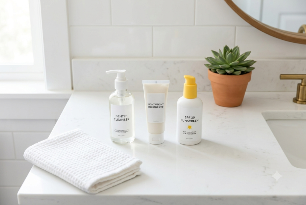 skincare routine for 14 year olds
