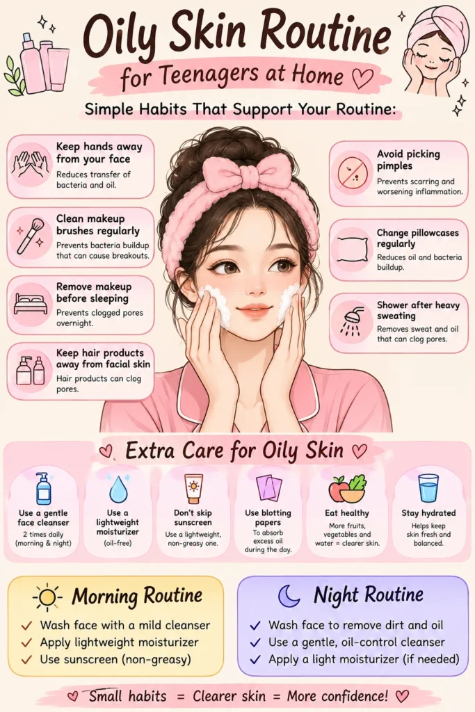 oily skin routine for teenagers