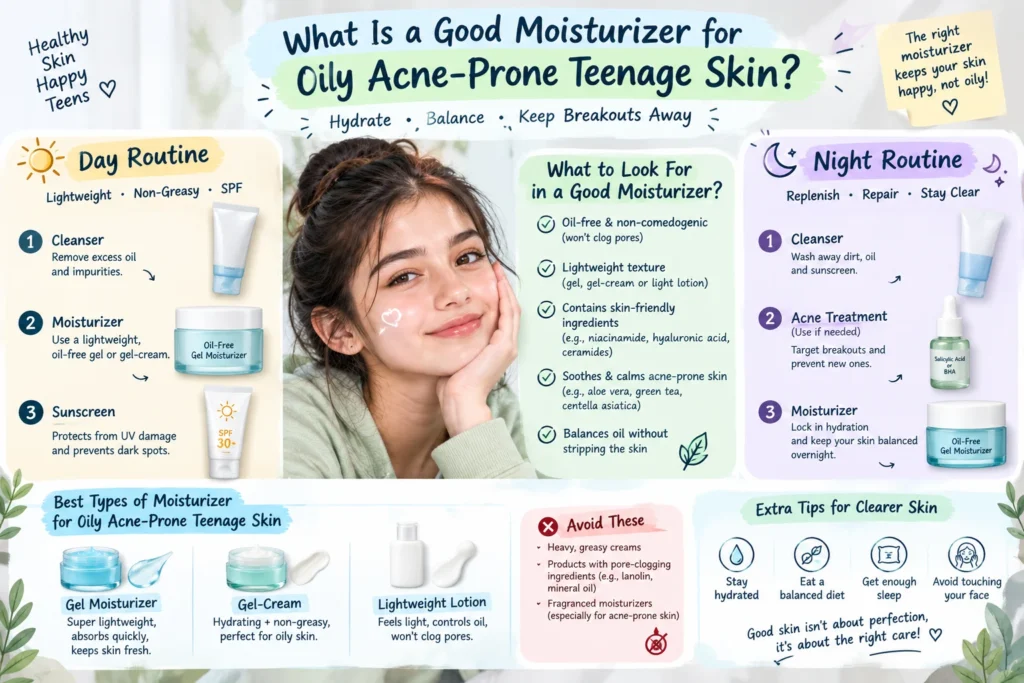 moisturizer for oily skin teens