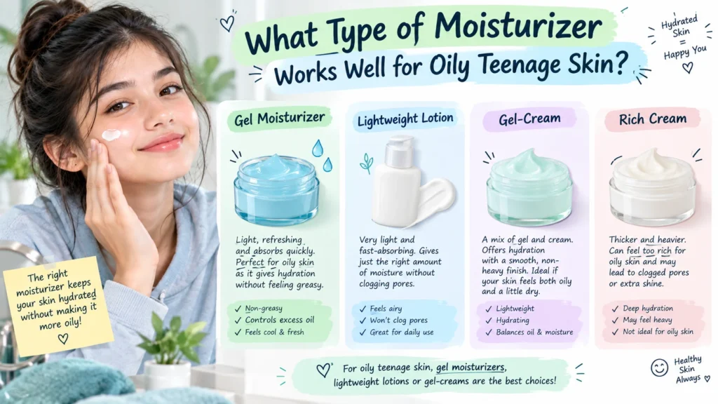 moisturizer for oily skin teens