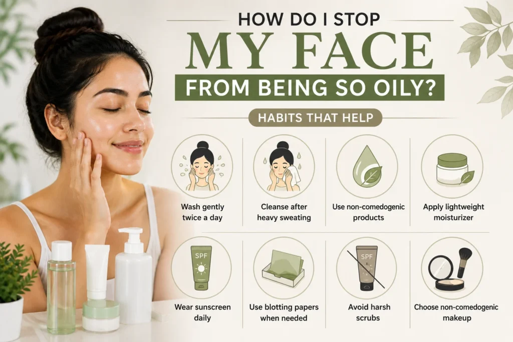 how to reduce oily face