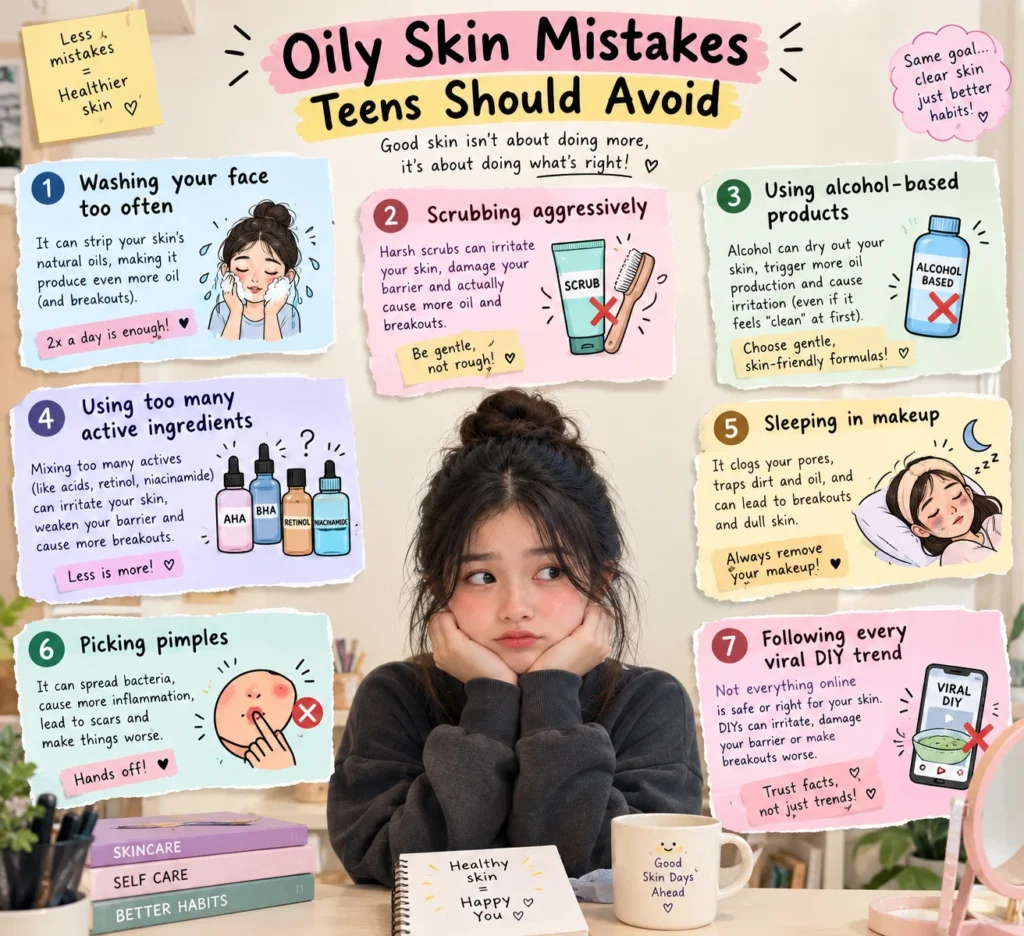oily skin tips for teens