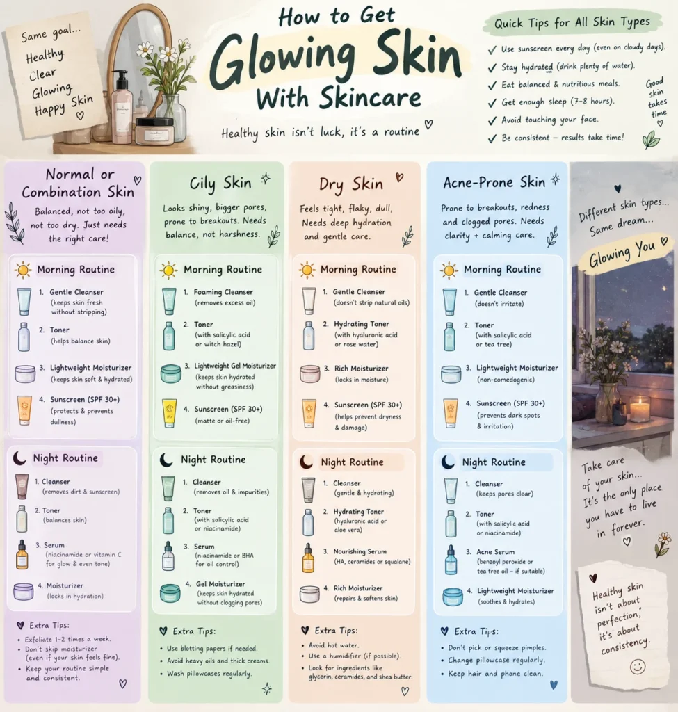 how to get glowing skin