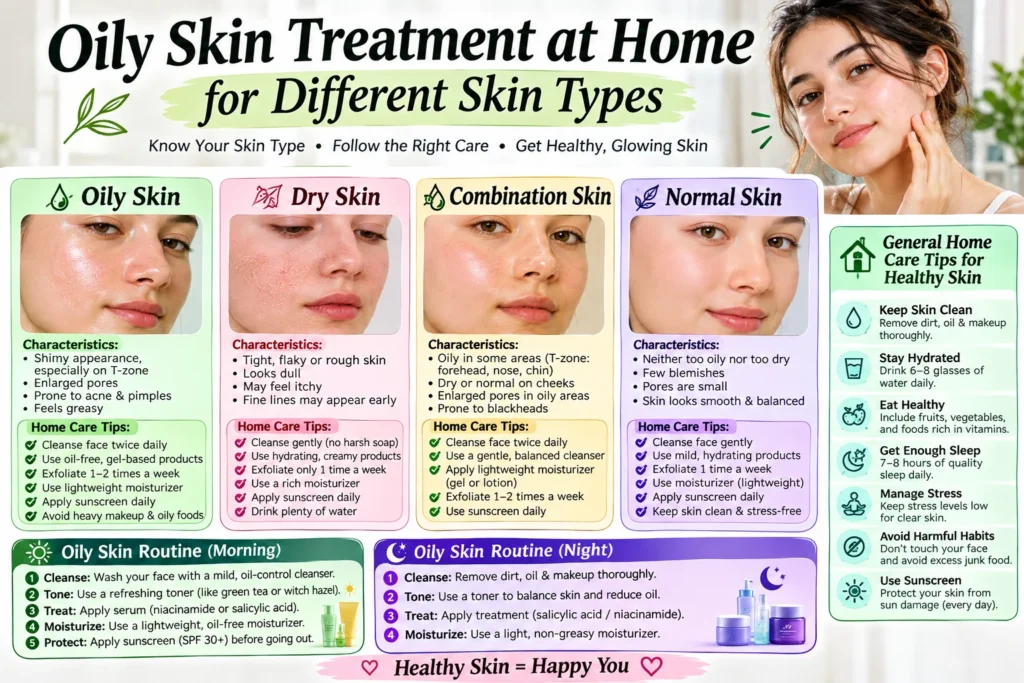 oily skin treatment at home