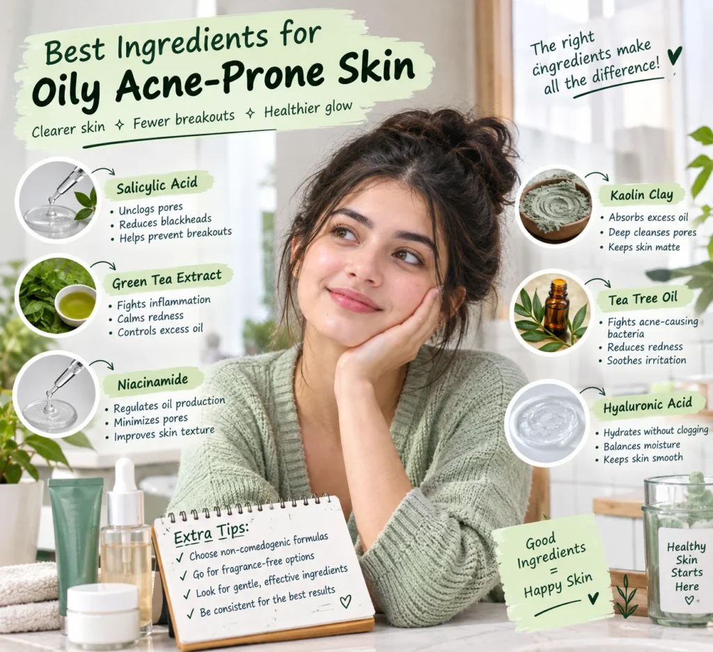 oily acne prone skincare
