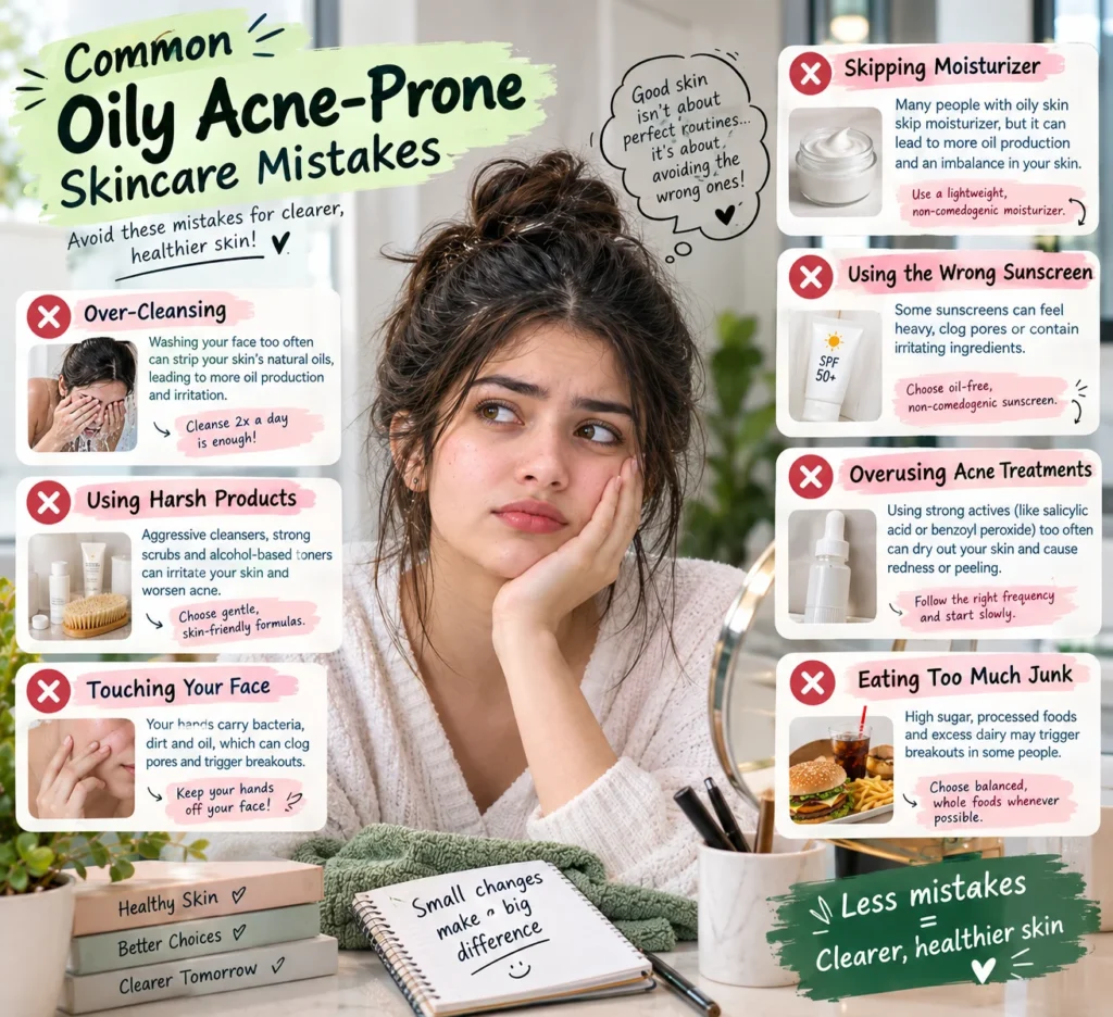 oily acne prone skincare