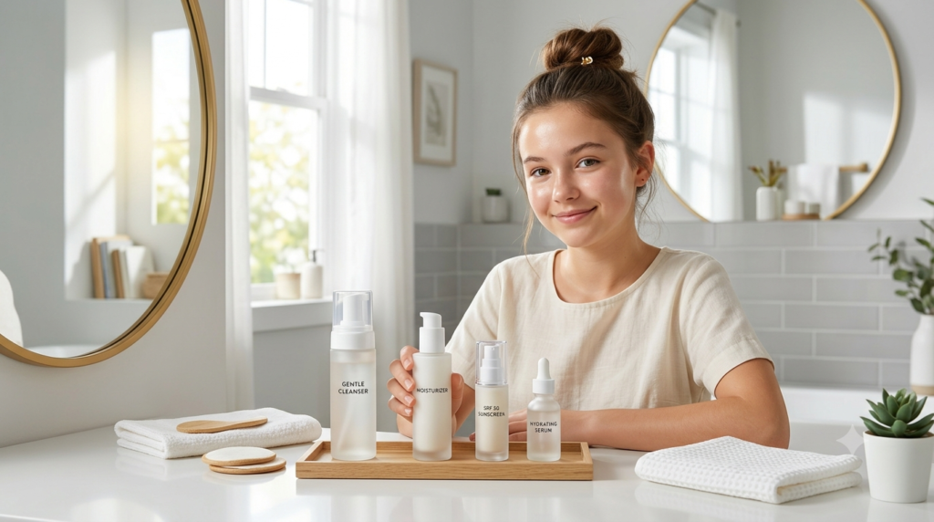teen skincare routine for glowing skin