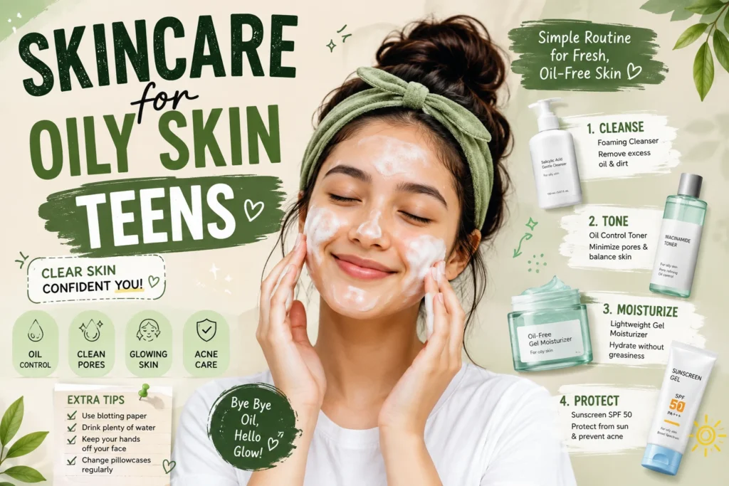 skincare for oily skin teens