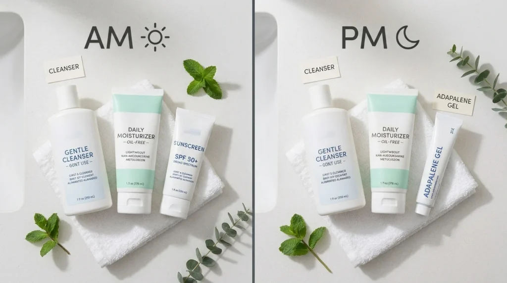 acne prone skin routine