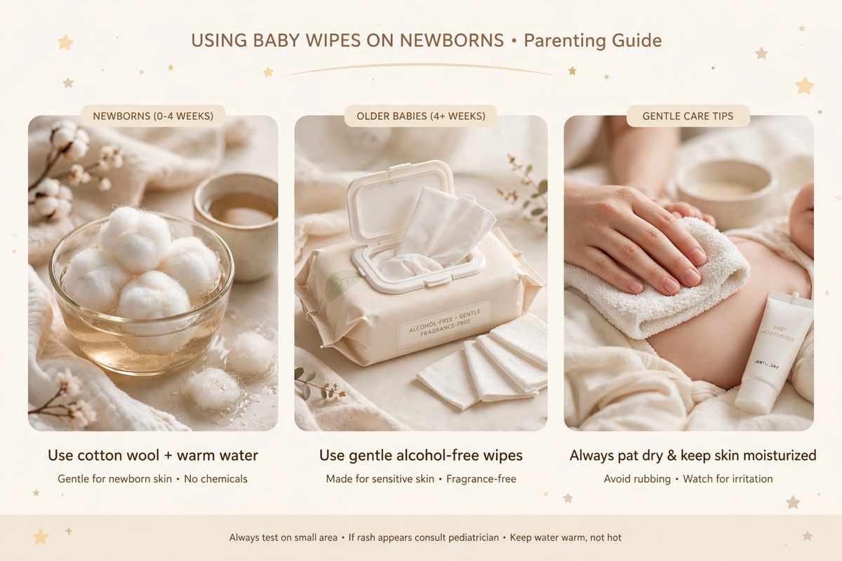 can i use baby wipes on a newborn