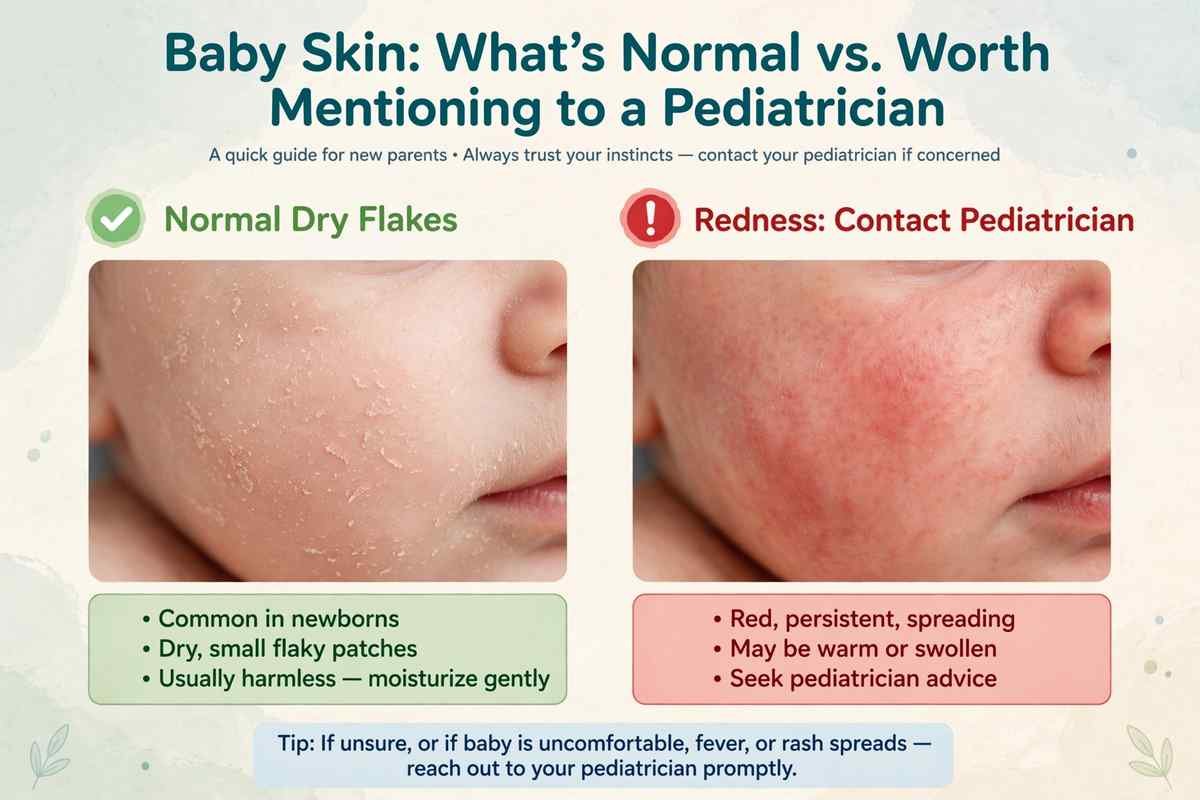 when do babies outgrow dry flaky skin